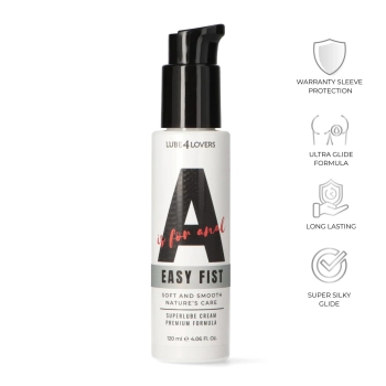Kremowy lubrykant analny A is for Easy Fist Lube4lovers 120 ml