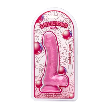 Dildo realistyczne Ben Bubblegum Toyz4lovers zapach gumy balonowej 18,5 cm
