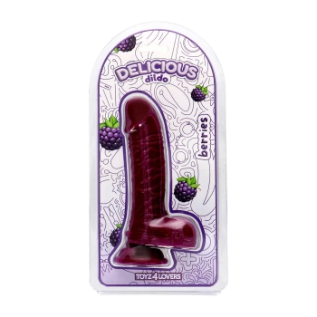 Realistyczne dildo jeżynowe Toyz4lovers 18 cm