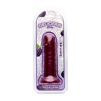 Dildo realistyczne jeżynowe Toyz4lovers Tom Berries 15 cm