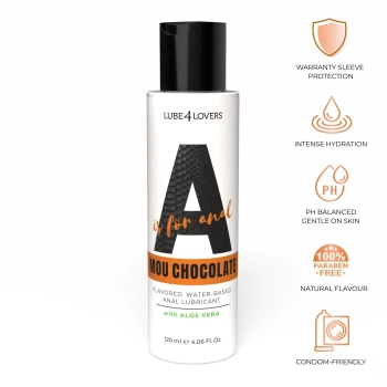 Lubrykant analny wodny Mou Chocolate Lube4lovers 120 ml
