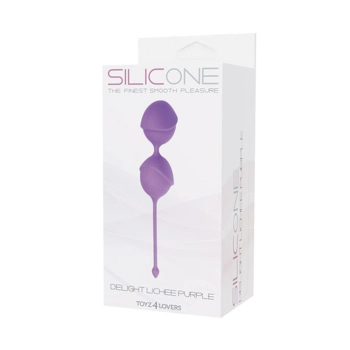 Kulki silikonowe Palline Delight Toyz4lovers fioletowe 19,5 cm