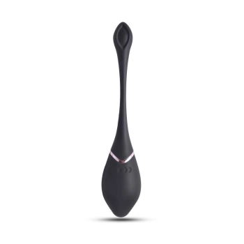 Jajko wibrujące Toyz4lovers silikonowe czarne z pilotem 17 cm