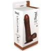 Wibrator-REALISTIC VIBRATOR REAL RAPTURE BROWN 9"