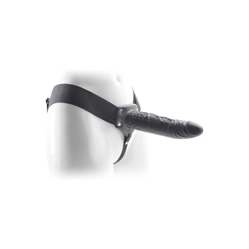 Proteza wibracyjna strap on Real Rapture czarna 22.5 cm