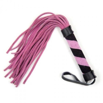 Pejcz ze skóry Line Whip Toyz4lovers różowy