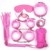 Zestaw bondage Toyz4Lovers różowy ze sztuczną skórą