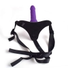 Regulowany strap on z realistycznym dildo Toyz4lovers fioletowy 14 cm