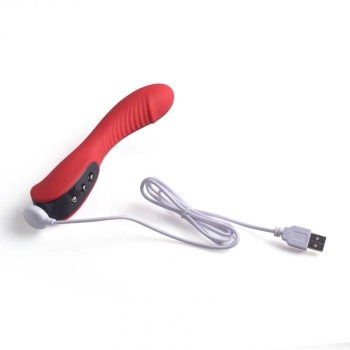 Wibrator punktu G Toyz4lovers silikonowy czerwony 18 cm