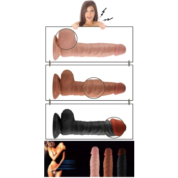 8.5"" Real Extreme Dildo Flesh