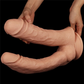 12 Realistic Mega Double Dildo