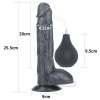 10 Squirt Extreme Dildo - Black