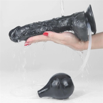 10 Squirt Extreme Dildo - Black