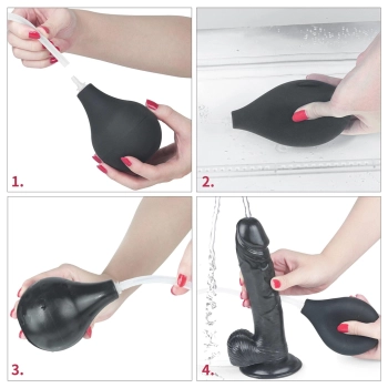 11 Squirt Extreme Dildo - Black