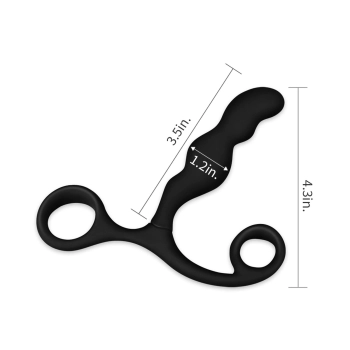 Masażer prostaty silikonowy Lovetoy czarny 8,9 cm