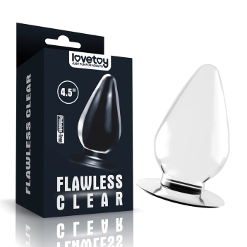 Flawless Clear Anal Plug 4.5