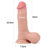 7.8 Sliding Skin Dual Layer Dong - Whole Testicle
