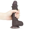 7 Sliding Skin Dual Layer Dong - Black