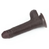 7 Sliding Skin Dual Layer Dong - Black
