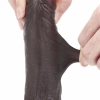 7 Sliding Skin Dual Layer Dong - Black