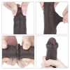 7 Sliding Skin Dual Layer Dong - Black