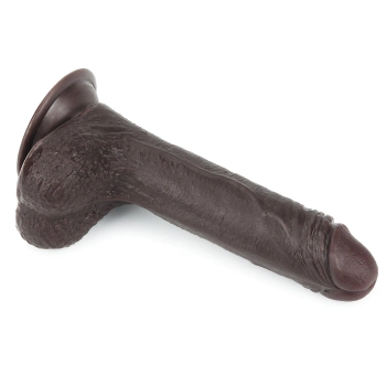 7 Sliding Skin Dual Layer Dong - Black