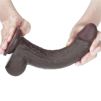 9 Sliding Skin Dual Layer Dong - Black