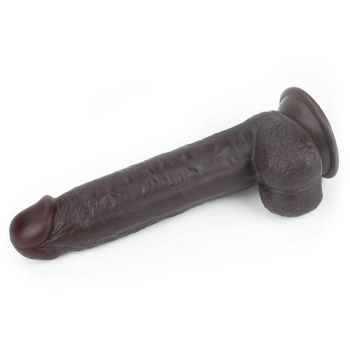 9.0 Sliding Skin Dual Layer Dong - Black