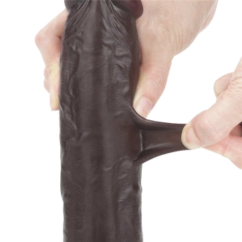 9.0 Sliding Skin Dual Layer Dong - Black
