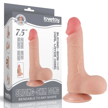 7.5 Sliding Skin Dual Layer Dong Flesh