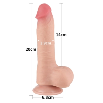 8 Sliding Skin Dual Layer Dong Flesh