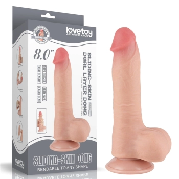 8 Sliding Skin Dual Layer Dong Flesh
