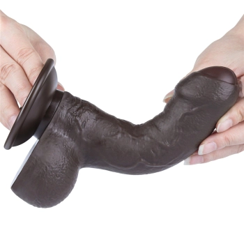7 Sliding Skin Dual Layer Dong Black