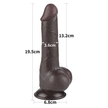7.5 Sliding Skin Dual Layer Dong Black