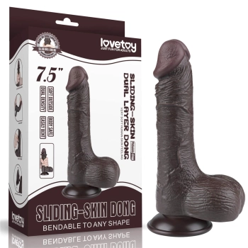 7.5 Sliding Skin Dual Layer Dong Black