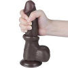 8 Sliding Skin Dual Layer Dong Black