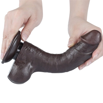 8 Sliding Skin Dual Layer Dong Black