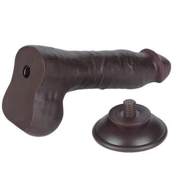 8 Sliding Skin Dual Layer Dong Black