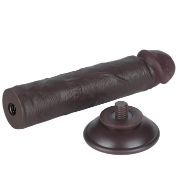 8 Sliding Skin Dual Layer Dong Black
