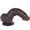 8 Sliding Skin Dual Layer Dong Black