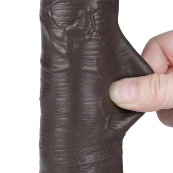8 Sliding Skin Dual Layer Dong Black