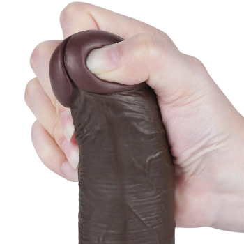 8 Sliding Skin Dual Layer Dong Black