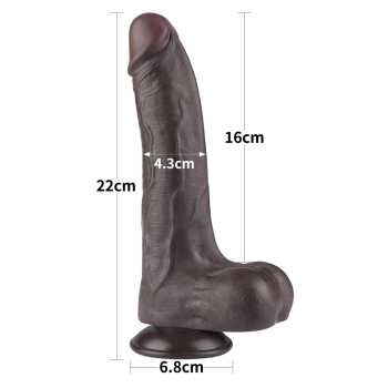 8.5 Sliding Skin Dual Layer Dong Black