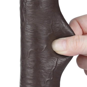 9 Sliding Skin Dual Layer Dong Black