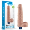 Realistyczne dildo wibrujące Lovetoy Real Softee 23 cm cieliste USB
