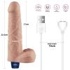 Realistyczne dildo wibrujące Lovetoy Real Softee 23 cm cieliste USB