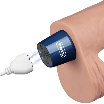 Realistyczne dildo wibrujące Lovetoy Real Softee 23 cm cieliste USB