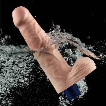 Realistyczne dildo wibrujące Lovetoy Real Softee 23 cm cieliste USB