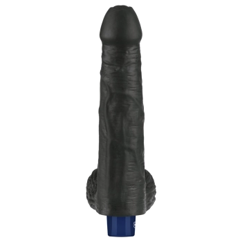Realistyczne dildo wibrujące Lovetoy Real Softee czarne USB 23 cm