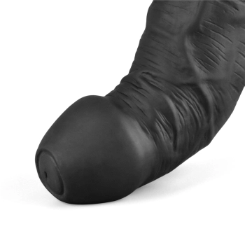 Realistyczne dildo wibrujące Lovetoy Real Softee czarne USB 23 cm